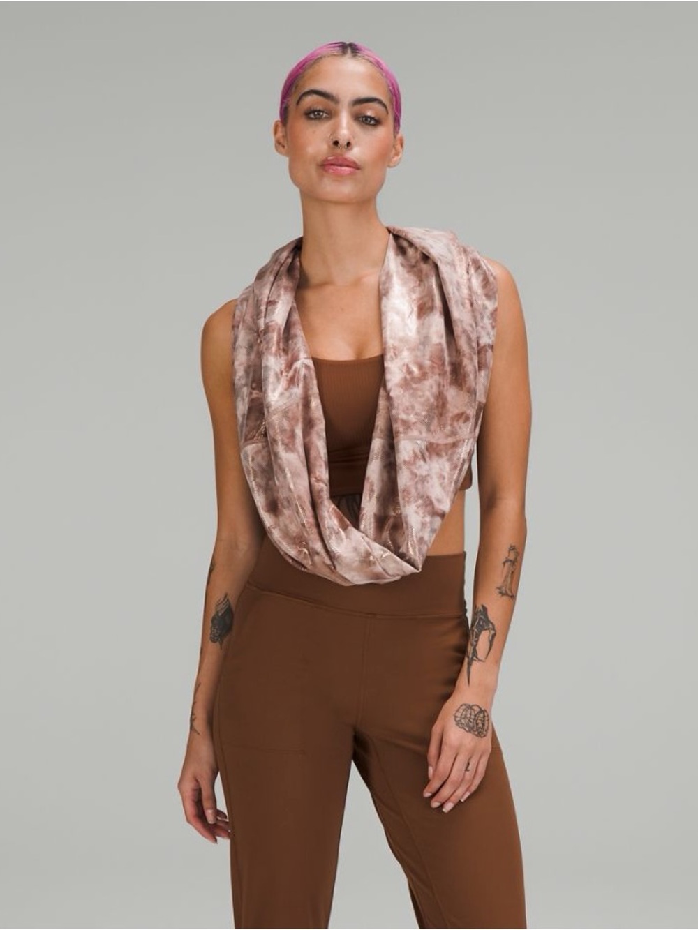 Lululemon customizable snap scarf - shine